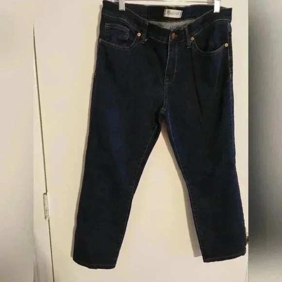Madewell Skinny Skinny Dark Wash Jeans Sz 32 - Picture 1 of 8
